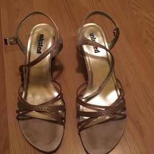 Silver Strappy Sandals